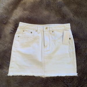 3/$20 NWT White Denim Skirt